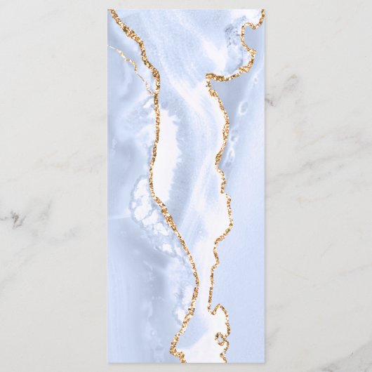 Menu agate bleu pastel (Dos)