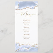 Menu agate bleu pastel (Devant)