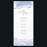 Menu agate bleu pastel<br><div class="desc">menu personnalisé</div>