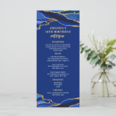 Menu Agate Royal Blue et Gold (Debout devant)