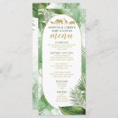 Menu Agate Sage Green et Gold (Devant / Derrière)