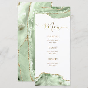 Menu agate verte