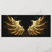 Menu Ailes d'Ange d'or sur arrière - plan noir (Devant)