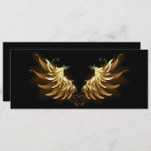 Menu Ailes d'Ange d'or sur arrière - plan noir (Devant / Derrière)