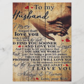 Menu Aimer Cotes Cadeau | À mon mari présent | (Devant)