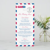 Menu Airmail Weddenschappen Kaart (Staand voorkant)