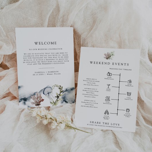 Menu ALANA Tropical Beach - Lettre d'accueil Timeline C