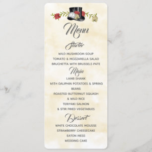 Menu Alice in Wonderland