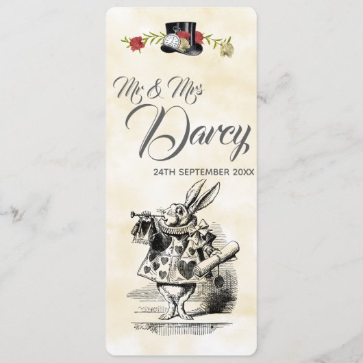 Menu Alice in Wonderland (Dos)