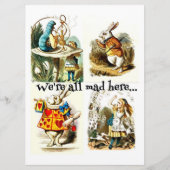 Menu Alice In Wonderland Art|cadeau pour amoureux de la (Devant)