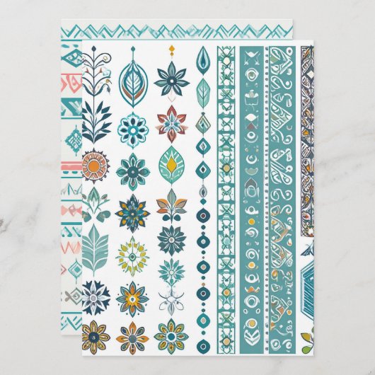 Menu amazing design (Devant / Derrière)