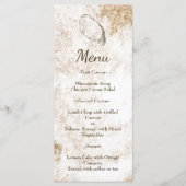 Menu Ambiance minimaliste moderne Oyster Beach Mariage (Devant)