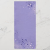 Menu Ambiance romantique Lavande Aquarelle Florale Prin (Dos)