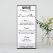 Menu Amsterdam Canal Maisons Hollandaise Mariage Dîner  (Debout devant)