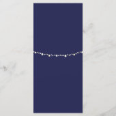 Menu Ancre nautique Mariage Marine Blue Gold (Dos)