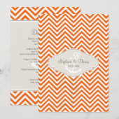 Menu Ancre nautique moderne de rayure de très bon goût (Devant / Derrière)