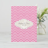 Menu Ancre nautique moderne Preppy Chevron Stripe (Debout devant)