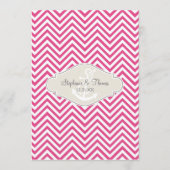 Menu Ancre nautique moderne Preppy Chevron Stripe (Devant)