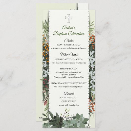 Menu Andrea (Devant / Derrière)