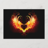 Menu Angel Fire Heart with Wings (Devant)
