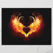 Menu Angel Fire Heart with Wings (Devant)