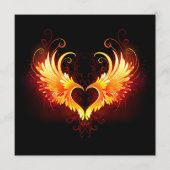 Menu Angel Fire Heart with Wings (Devant)