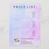 Menu Animaux de compagnie Sitting Chien Chat Prix du Sp (Devant)