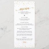 Menu Anniversaire Confettis Dorés - GAC29 (Devant)