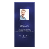 Menu Anniversaire marine bleu blanc photo faits am (Dos)
