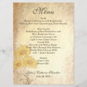 Menu antique de Tableau de mariage de reproduction (Devant)