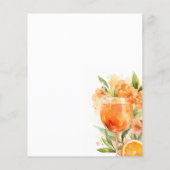 Menu Aperol Spritz pour la fête de mariage (Dos)