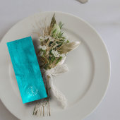 Menu Aqua Elegance Turquoise & Turquoise Mariage Aquare