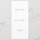 Menu Aquarelle (Dos)