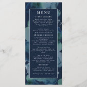 Menu Aquarelle Abstraite Emerald de la marine moderne (Devant)