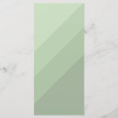 Menu Aquarelle bleu magique Olive (Dos)