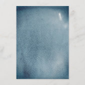 Menu Aquarelle bleu marine simple mariage nautique (Dos)