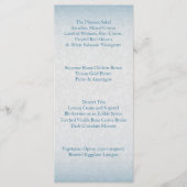 Menu Aquarelle bleu moderne (Devant)