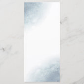 Menu aquarelle bleu poussiéreux (Dos)