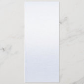 Menu Aquarelle bleu rose Mariage (Dos)