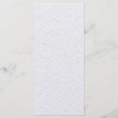 Menu Aquarelle Boho Floral et Mariage botanique (Dos)