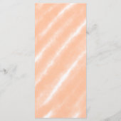 Menu Aquarelle couleur Fuzz Peach Motif Abstrait (Dos)
