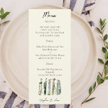 Menu Aquarelle de golf<br><div class="desc">Ajoutez une touche d'élégance à votre événement grâce à notre menu Golf Watercolor. Parfait pour les mariages, les fêtes ou les réunions spéciales sur le thème du golf, ce menu magnifiquement conçu présente une étonnante aquarelle illustrant les clubs de golf, capturant l'esprit du jeu avec sophistication. Conçu à partir de...</div>