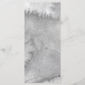 Menu Aquarelle de plage Mariage nautique gris-blanc (Dos)