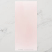 Menu Aquarelle de prune et mariage floral boho rose pou (Dos)