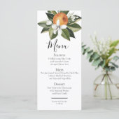 Menu Aquarelle de verdure orangée (Debout devant)