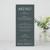 Menu aquarelle eucalyptus vert sauge (Debout devant)