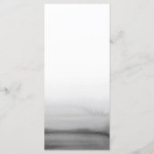 Menu Aquarelle Gris Ombre Mariage moderne (Dos)