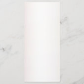 Menu Aquarelle mariage Boho Rose Fleurs Élégantes (Dos)