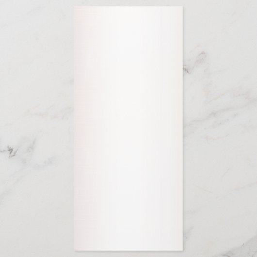 Menu Aquarelle mariage Boho Rose Fleurs Élégantes (Dos)