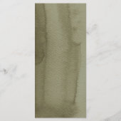 Menu Aquarelle moderne Orange & Beauté Feuille (Dos)